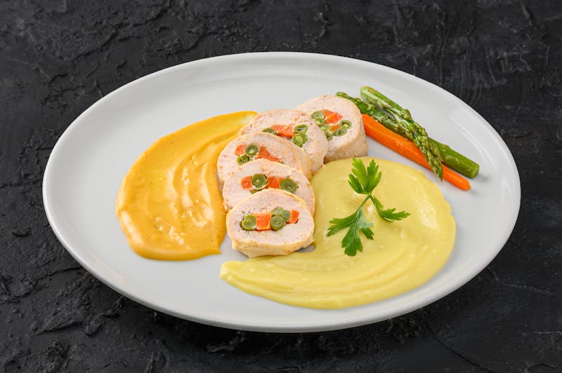 Truffle Parmesan Chicken Wrap — chicken wrap with truffle sauce