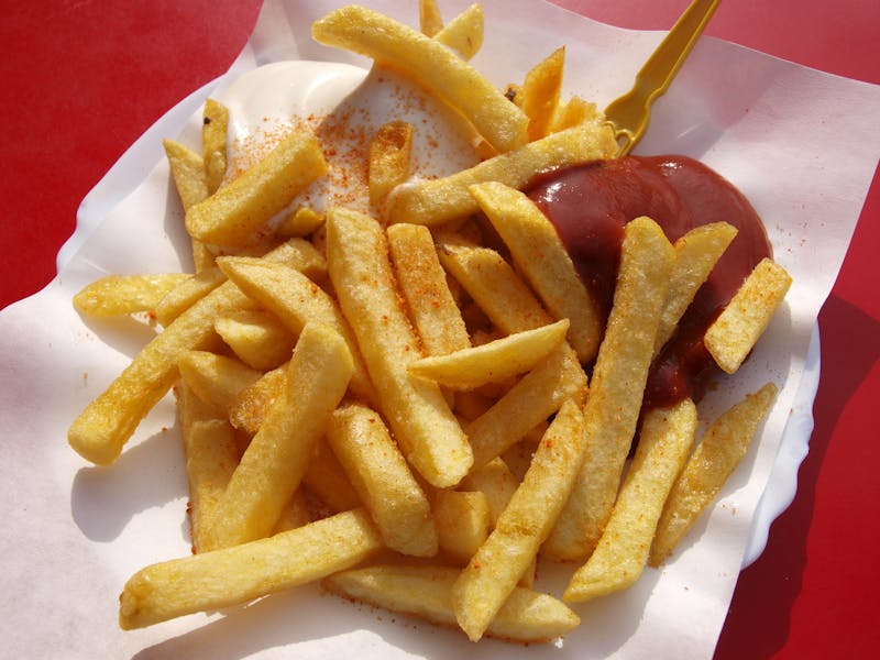 Garlic Parmesan Fries — crispy fries with garlic parmesan seasoning